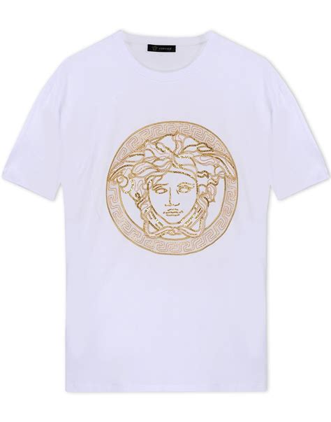 mens versace short sleeve shirt|plain white versace shirt.